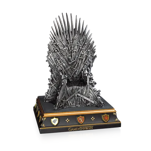 Noble Collection NOB0071 - Game of Thrones Buchstütze Eiserner Thron - Actionfiguren - Detailreiche Buchstütze in Form des Eisernen Throns, perfekt für Fans und Sammler, 19 cm groß.