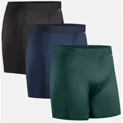 SPORTS TRUNKS - 3-Pack - Schwarz | Blau | Grün - XL - Maximale Leistung bei jedem Training! Unsere Sport Boxershorts aus leichtem, atmungsaktivem Material bieten höchsten Tragekomfort und optimale Unterstützung. Keine störenden Nähte für ungestörte Sessions – ideal für aktive Männer.