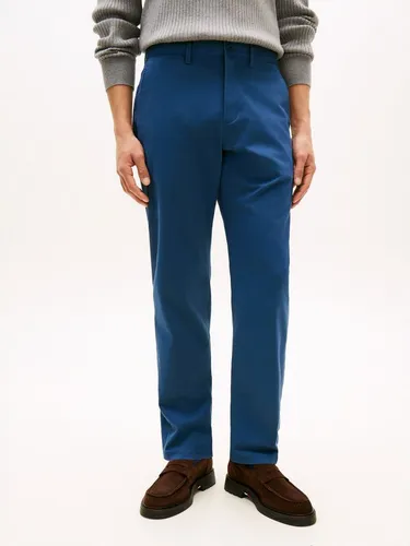 Tommy Hilfiger Herren Chino Hose Harlem Essential Twill Tapered Fit, Blau (Aegean Sea), 34W/34L - Klassische Chino-Hose für Herren mit optimalem Tragekomfort. Das zeitlose Design in lässigem Look lässt sich vielseitig kombinieren und ist ideal für Büro und Freizeit. Hergestellt aus hochwertigem Material für eine bequeme Passform.