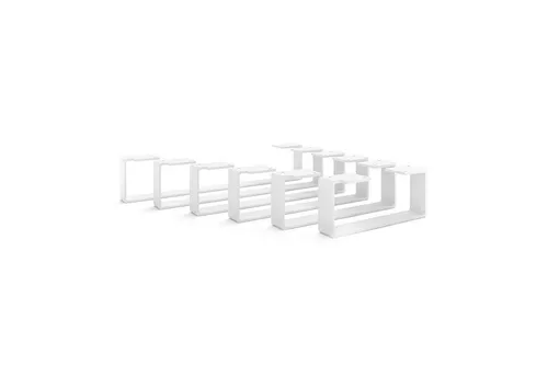 HEVVA Möbelfuß LUXEMBURG - 10 cm, 20 cm, 30 cm, 40 cm, 50 cm - Vielseitige Möbelfüße in Weiß für Kommoden, Schränke und Regale. Ideal für Möbel von IKEA. Stabil und einfach zu montieren, inklusive Schraubenset.