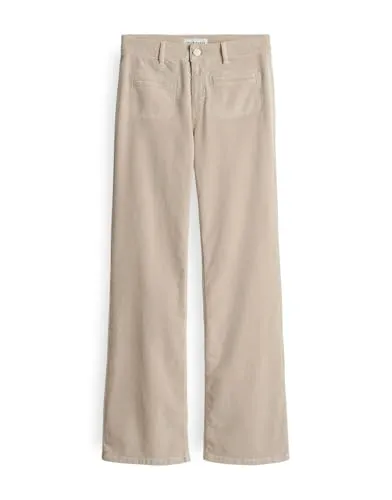 OPUS PANTS Damen Flared | Melly Fresh Cordhose in Macadamia von OPUS PANTS