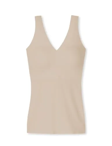 Schiesser Damen Trägertop - Invisible Soft mit herausnehmbaren Pads - Klassische BHs für Damen, V-Ausschnitt unsichtbar unter Kleidung, extra-softe Microfaser-Qualität mit herausnehmbaren Pads für perfekten Halt.