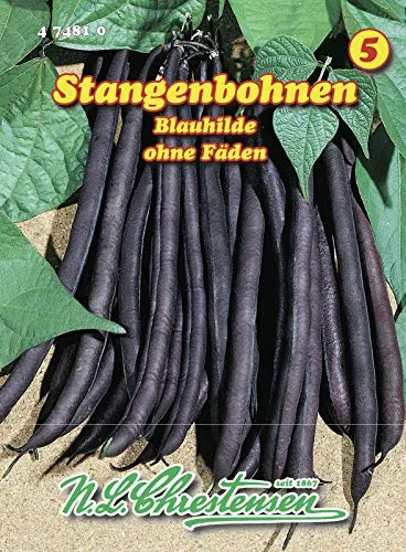 N.L. Chrestensen 474810 Stangenbohne Blauhilde (Stangenbohnensamen)