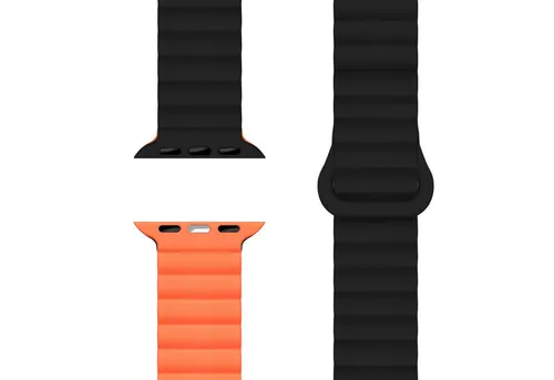 Nalia Smartwatch-Armband Apple Watch 38mm/40/41/42(Serie 10), Magnetisches Silikon Ersatzband / für Sport Fitness Uhr / Atmungsaktiv