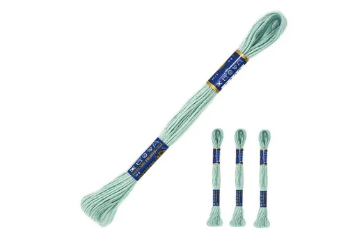 maDDma 3 Docken Stickgarn / Sticktwist Stickgarn, 8 m, 8222 mint