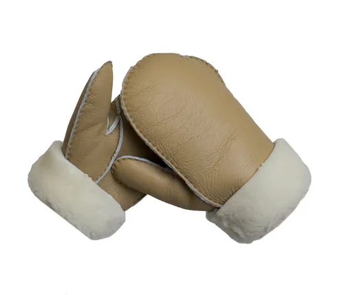 Handschuhe & Fausthandschuhe Beige von Reissner Lammfelle