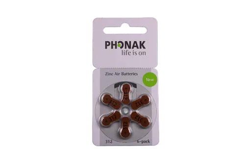 Phonak Hörgeräte Batterien 312er - 30 Batterien