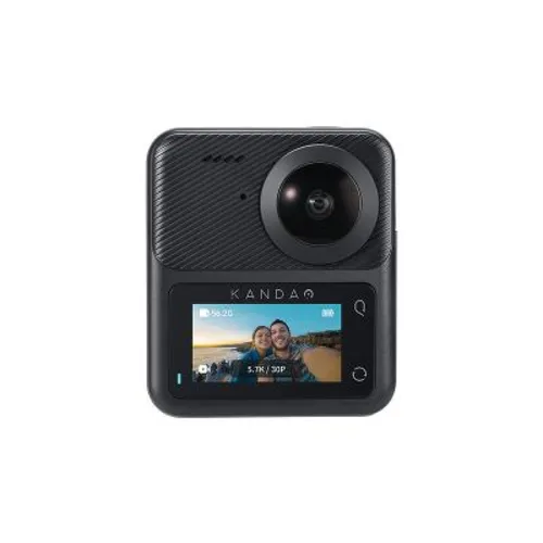 KanDao QooCam 3 - 360 Grad Action-Cam - Action-Cam mit 5.7K/62MP, F1.6-Blende und S6-Achsen-Gyroskop für beeindruckende 360-Grad-Videos, ideal für Abenteuer und Reisen.