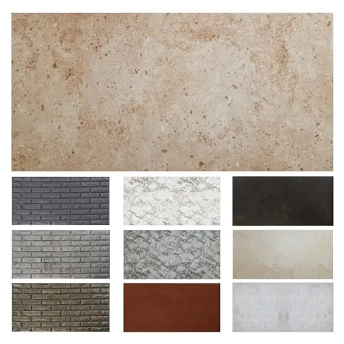 MDEKOR Wandpaneele Stein 50x100 cm | XPS 3D Wandverkleidung in Steinoptik| 16 Stück = 8 m² Stone | Paneele 4,5 mm dick | Dekorative Platten aus Porystyrol für Innenräume