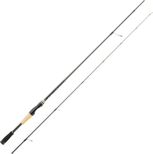 Hearty Rise Suonalution Spinnrute 1,93m 2-10g - Ultra Light für Barsch - Angelrute für Barschangeln, 1,93m, Wurfgewicht 2-10g. Mit leichtem V-Net III Carbon Blank und Fuji Alconite Ringen für präzise Bisserkennung und optimale Köderführung.