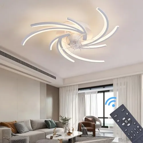 Eurotondisplay Deckenventilator mit LED Beleuchtung und Fernbedienung