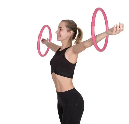 Hoopomania Hula-Hoop-Reifen Arm Hoop, 2-teilig Pink von Hoopomania