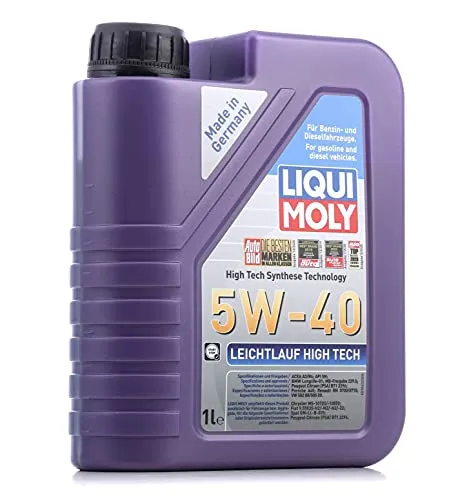 LIQUI MOLY Motoröl 5W-40 Leichtlauf Motor Öl ACEA A3/B4 API SP High Tech 1L
