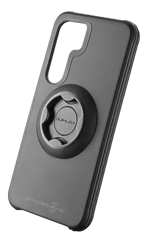 INTERPHONE Quiklox - Tetraforce Schutzhülle für Samsung S24 für Motorrad-, Auto- oder Fahrradbefestigungen - Quiklox - Schutzhülle für Motorrad - Modulares System QUIKLOX - Schnellverschluss