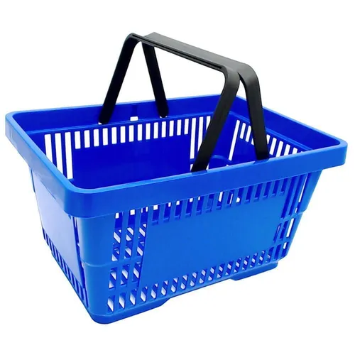 VK022= 1 Einkaufskörbe blau mit 2 Griffe Einkaufskorb Tragekorb Top Verkaufskorb