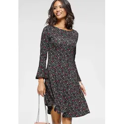 Laura Scott Jerseykleid festliche Anlässe, schwarz-geblümt von Laura Scott