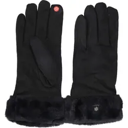 Antonio Kuschelige Damenhandschuhe mit Innenfutter  schwarz