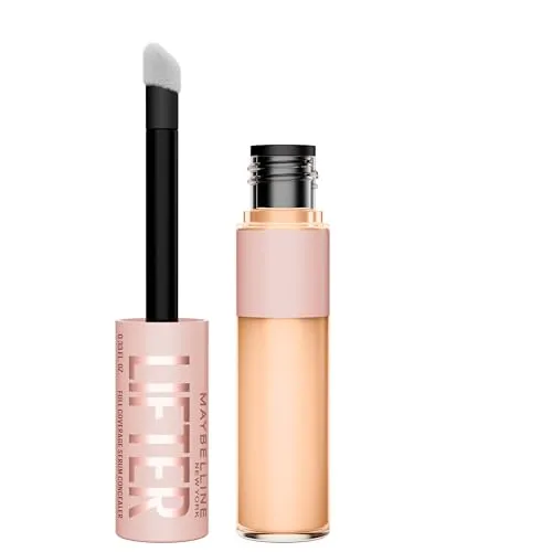 Maybelline New York Lifter Concealer, Serum-Abdeckstift gegen Augenringe mit 2% Peptiden & Koffein, hohe Deckkraft & 24H Feuchtigkeit, Nr. 30, 10 ml