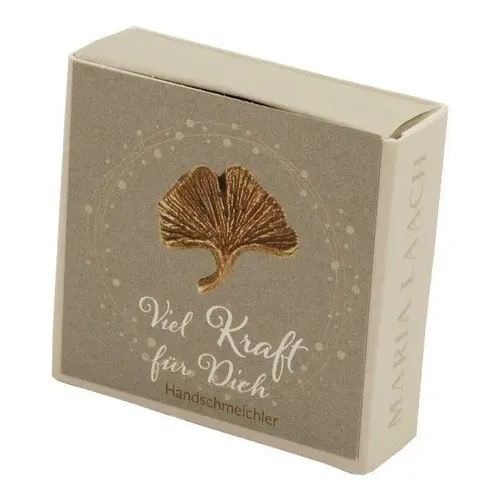 Handschmeichler Gingko - Viel Kraft für dich - Geschenkartikel von Andrea Zrenner, ideal als Mutmacher und für positive Gedanken, perfekt zum Verschenken oder selbst behalten.