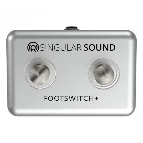 Singular Sound Beatbuddy Footswitch+ - Kinderinstrumente; 2-Fach Fußschalter für BeatBuddy und BeatBuddy Mini 2, ermöglicht Akzentuierungen und Songauswahl für kreatives Musizieren.
