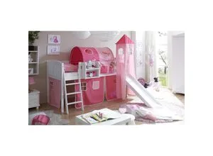 TiCAA Hochbett mit Rutsche 