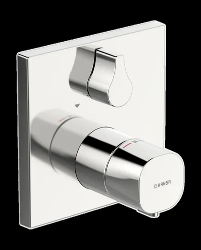 Hansa HANSALIVING Thermostat-Brause-Funktionseinheit - Badarmaturen mit integrierter keramischer Mengenregulierung für präzise Wassersteuerung und elegantes Design in chrom.