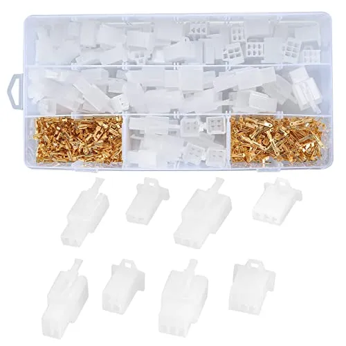 Ewwtrey 380 Stück Lötverbinder Set, Schrumpfverbinder, Kabelverbinder Stoßverbinder, Quetschverbinder, Kabel Steckverbinder, Flachsteckhülsen Flachstecker Set für Kfz Auto Motorrad