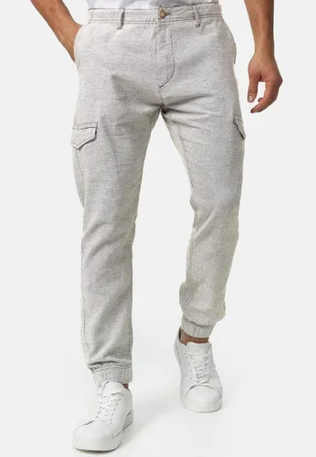 Indicode Leinenhose Booth mit 6 Taschen - Wanderhose aus 55% Leinen, ideal für aktive Tage. Mit 6 praktischen Taschen und elastischem Stoff für optimalen Tragekomfort.