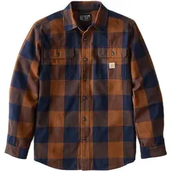 Carhartt Heavyweight Flannel Plaid Hemd, braun, Größe S für Männer