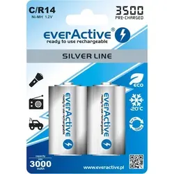 Everactive EVHRL14-3500 Haushaltsbatterie Wiederaufladbarer Akku C Nickel-Metallhydrid (NiMH) (EVHRL14-3500)