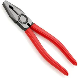 Knipex Kombizange 03 01 200, 200 mm, schwarz atramentiert, kunststoffüberzogener Griff