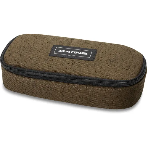 Dakine Schlampermäppchen School Case Dark Olive - Praktisches Federmäppchen mit U-förmigem Reißverschluss und ausreichend Platz für Schreibutensilien. Mit 4 Schlaufen und zusätzlicher Netztasche ist es ideal für die Schule. Maße: ca. 22 x 10 x 5 cm.