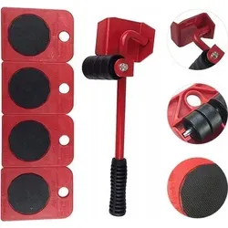 ADGO Lift Kit fur Transport, fur Möbeltransport, Haushaltsgeräte, Set mit 5 Elementen, 5er-Set, Transportrollen und Lifter, Belastbarkeit bis 150...