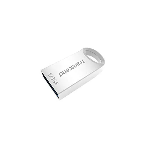 Transcend 128GB JetFlash, kleiner und kompakter USB-Stick 3.1 Gen 1 (für Schlüsselbund), Silber - TS128GJF710S
