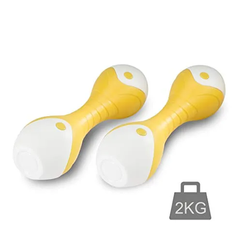 Leiv Fitness Hantel 2er Set (2 x 3 Kg), Kurzhanteln, Neopren-Beschichtung, Krafttraining, Workout, Fitnesstraining, für Zuhause