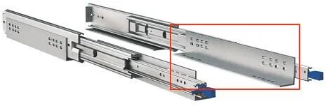 Carbest Befestigung für Vollauszug, 559mm, L-Winkel, 2er-Set