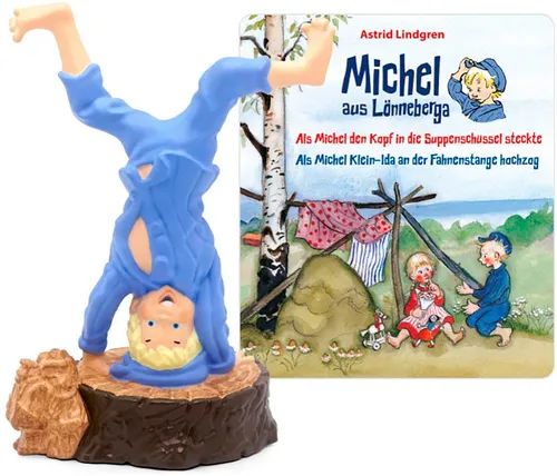 tonies Hörfigur Michel aus Lönneberga – Hörspiel für Kinder ab 4 Jahren - Hörspiel Spielzeuge – Erlebe mit Michel aus Lönneberga spannende Geschichten und nutze die Figur auch zum Spielen! Spielzeit ca. 53 Minuten für unvergesslichen Hörspaß.