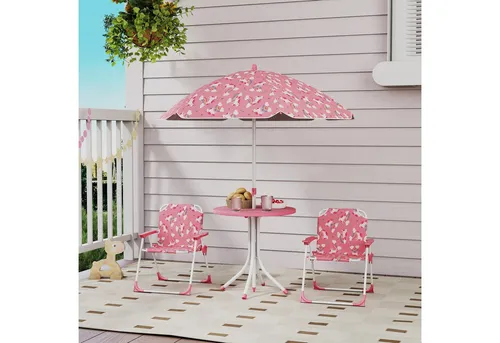 AIYAPLAY Kindersitzgruppe mit Sonnenschirm in gelb von AIYAPLAY