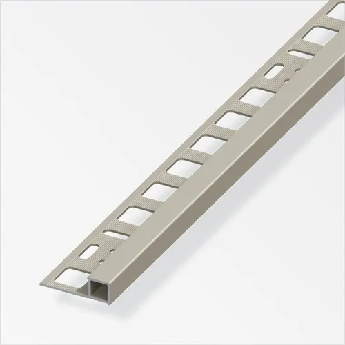 alfer Quadratprofil Aluminium eloxiert titan Quadratprofil