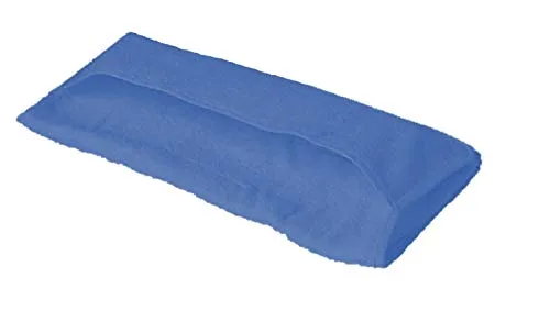 EXKLUSIV HEIMTEXTIL Liegestuhlauflage mit Kapuze 500g/m² 70 x 200 x 20 cm Royalblau