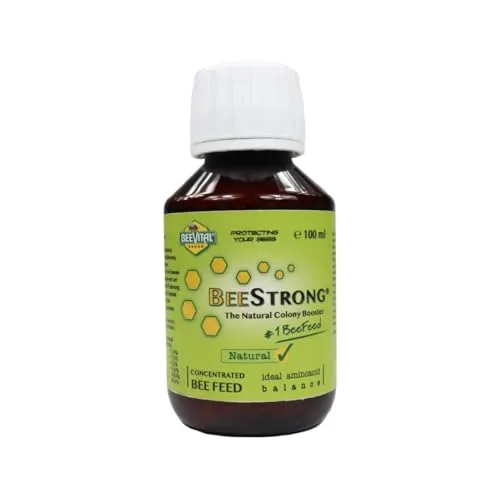 BeeStrong 100 ml Bienenfutter Bienenstock-Booster Eiweiß Brutnest Verbesserung starkes Bienenvolk perfekte Kombination mit VarroMed Imkerei Bienen Imker