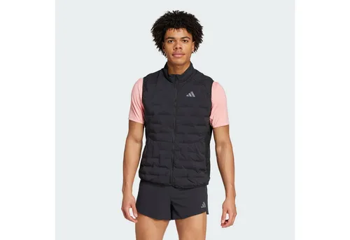 adidas Adizero Herren Laufweste - Schwarz - XL - Laufbekleidung für Männer, ärmellose Weste von adidas Adizero, perfekt für kühle Trainingseinheiten und optimaler Tragekomfort.