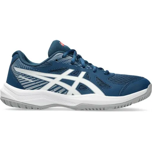 Asics UPCOURT 6 GS Hallenschuh für Hallensport - Laufschuhe für Badminton und mehr, mit rutschhemmender Gummisohle und atmungsaktivem Obermaterial für optimalen Halt und Komfort beim Training.