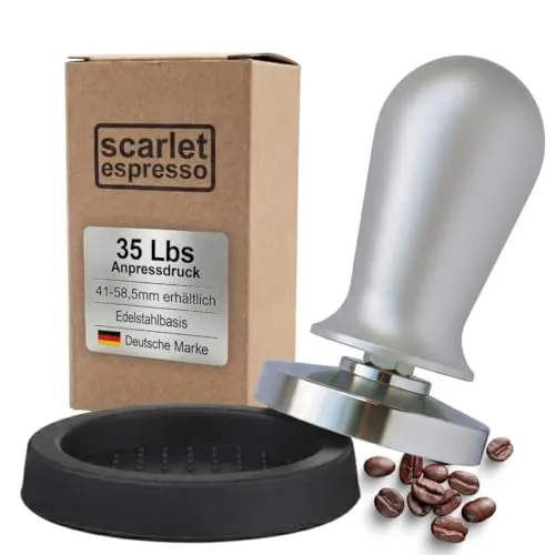 scarlet espresso Tamper »Perfetto« – Kalibriert auf 35 lbs Anpressdruck