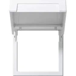 Gira 265803 Montagerahmen Klappdeckel, System 55, reinweiß glänzend