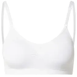 MAGIC Bodyfashion Bustier Comfort Bra - Bequemer nahtloser und bügelloser Träger-BH in Weiß XL - Funktionsunterwäsche, bietet höchsten Tragekomfort ohne Nähte und Bügel, ideal für den Alltag.
