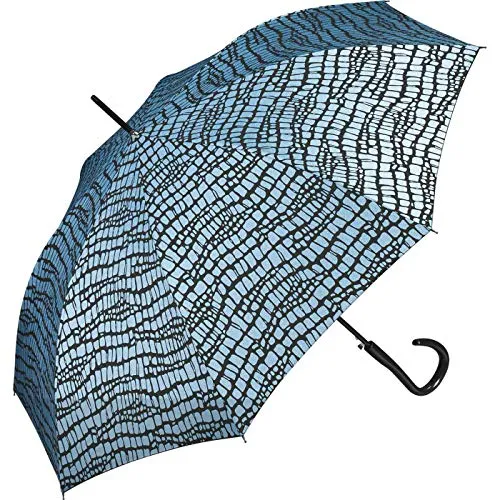 Pierre Cardin Stockschirm Automatik Croco Metallique Blue