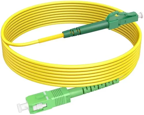 RamboCables OS2 SC/APC auf LC/APC LWL Simplex Patchkabel Singlemode, 7m