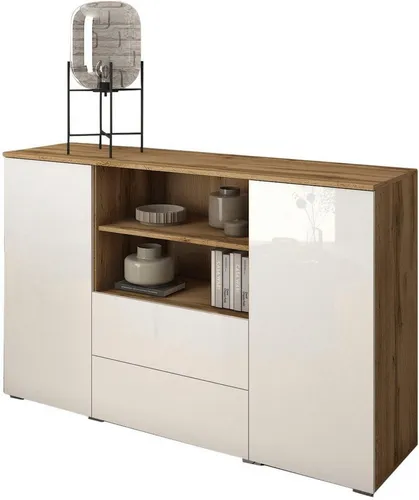INOSIGN Sideboard PARIS – Moderne 140cm grifflose Kommode in weiß von Inosign