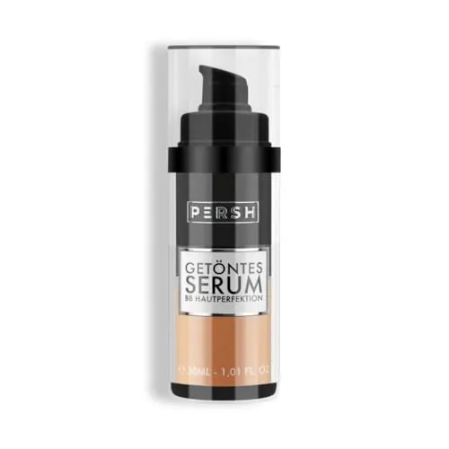 PERSH Getöntes Serum - BB Hautperfektion - Getönte Feuchtigkeitspflege für das Gesicht mit intensiver Pflege und leichter Tönung, die sich dem Hautton anpasst und für ein ebenmäßiges Finish sorgt. Vegan und ohne Tierversuche.
